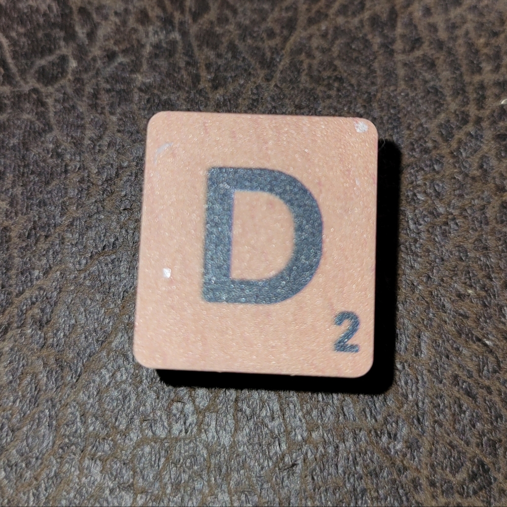 2/$10 Hasbro Scrubble/Scrabble Letter "D" Crocs Jibbitz Charm New